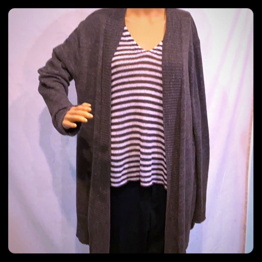 Eileen Fisher cardigan sweater.